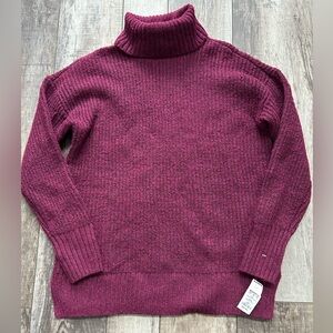 NWT - Women's Pretty Burgundy Nine West Turtleneck Sweater